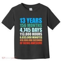 13th Birthday Gift Boy 13 Years Being Awesome Toddler T-Shirt thumb 0