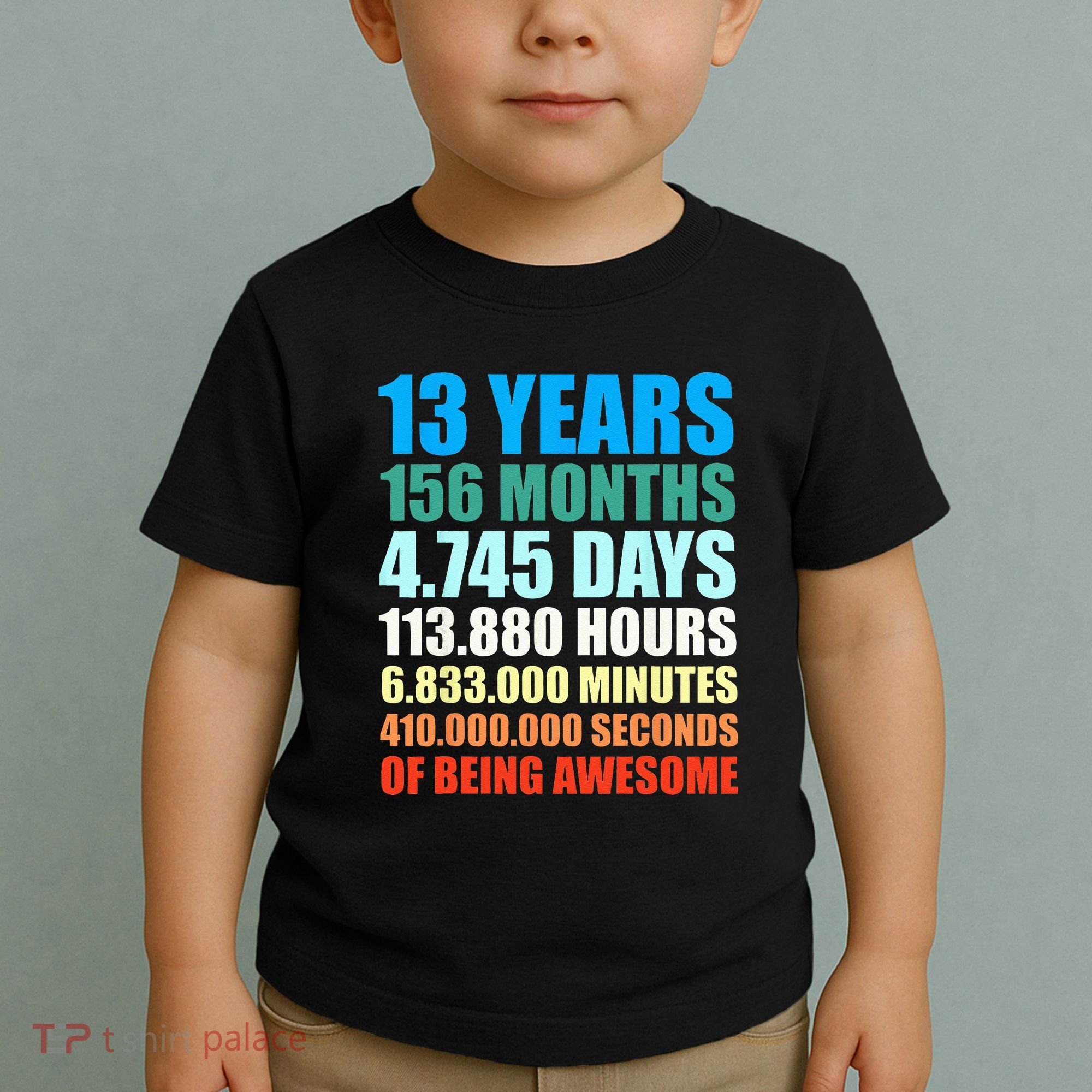 13th Birthday Gift Boy 13 Years Being Awesome Toddler T-Shirt