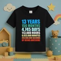 13th Birthday Gift Boy 13 Years Being Awesome Toddler T-Shirt thumb 3