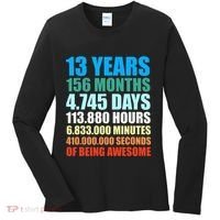 13th Birthday Gift Boy 13 Years Being Awesome Women's Long Sleeve Shirt thumb 0
