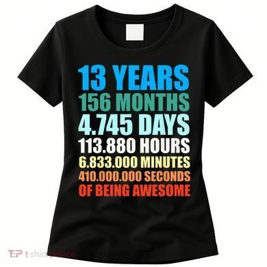 13th Birthday Gift Boy 13 Years Being Awesome Women's T-Shirt