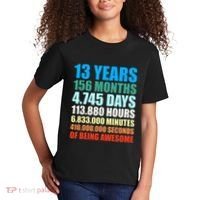 13th Birthday Gift Boy 13 Years Being Awesome Kids T-Shirt thumb 2