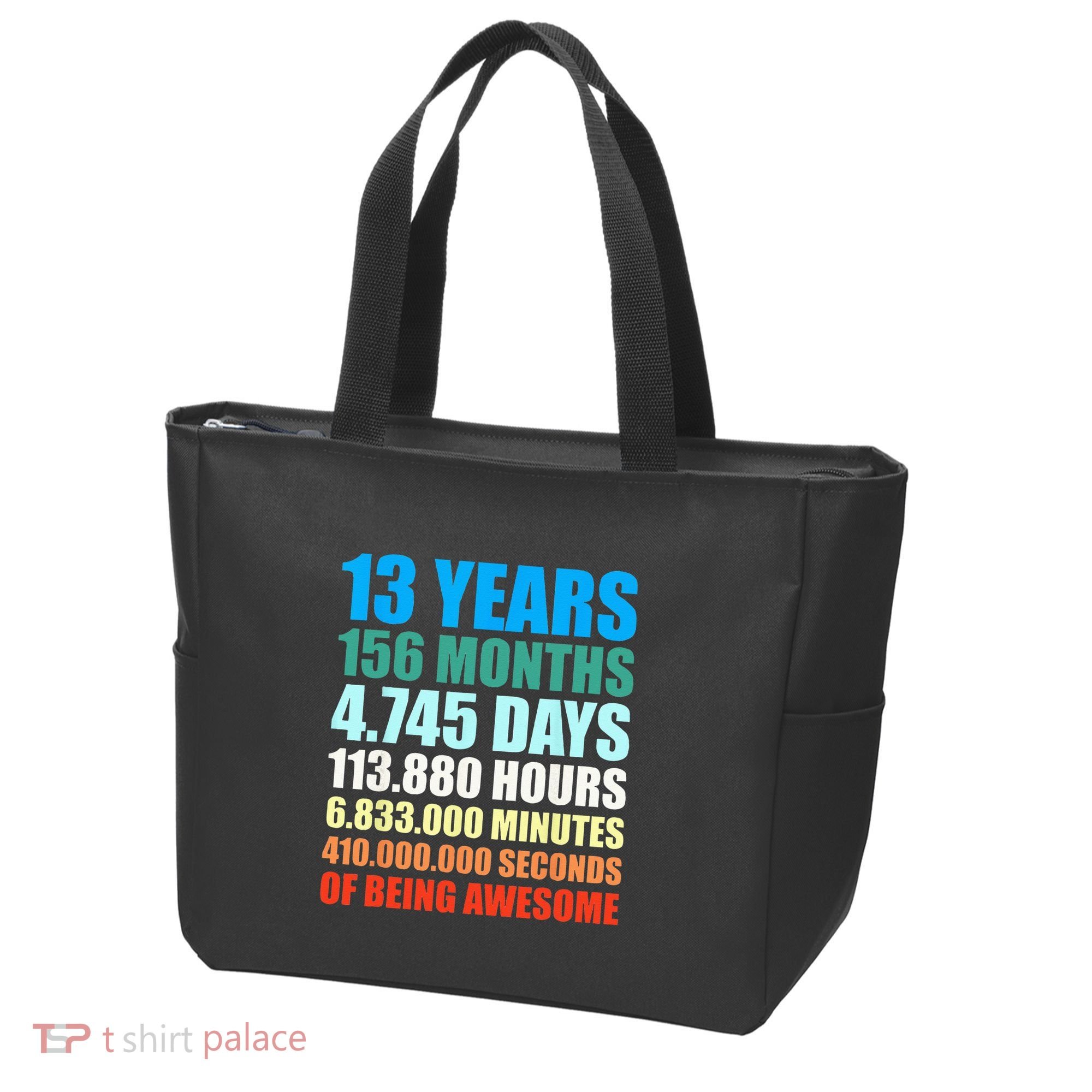 13th Birthday Gift Boy 13 Years Being Awesome Tote Bag