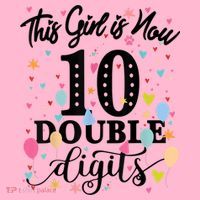 10th Birthday Gifts Shirt This Girl Is Now 10 Double Digits Baby Bodysuit thumb 2