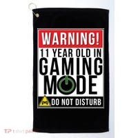 11th Birthday Gift For Boys Girls 11 Year Old Gamers Golf Towel thumb 0