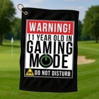 11th Birthday Gift For Boys Girls 11 Year Old Gamers Golf Towel thumb 1