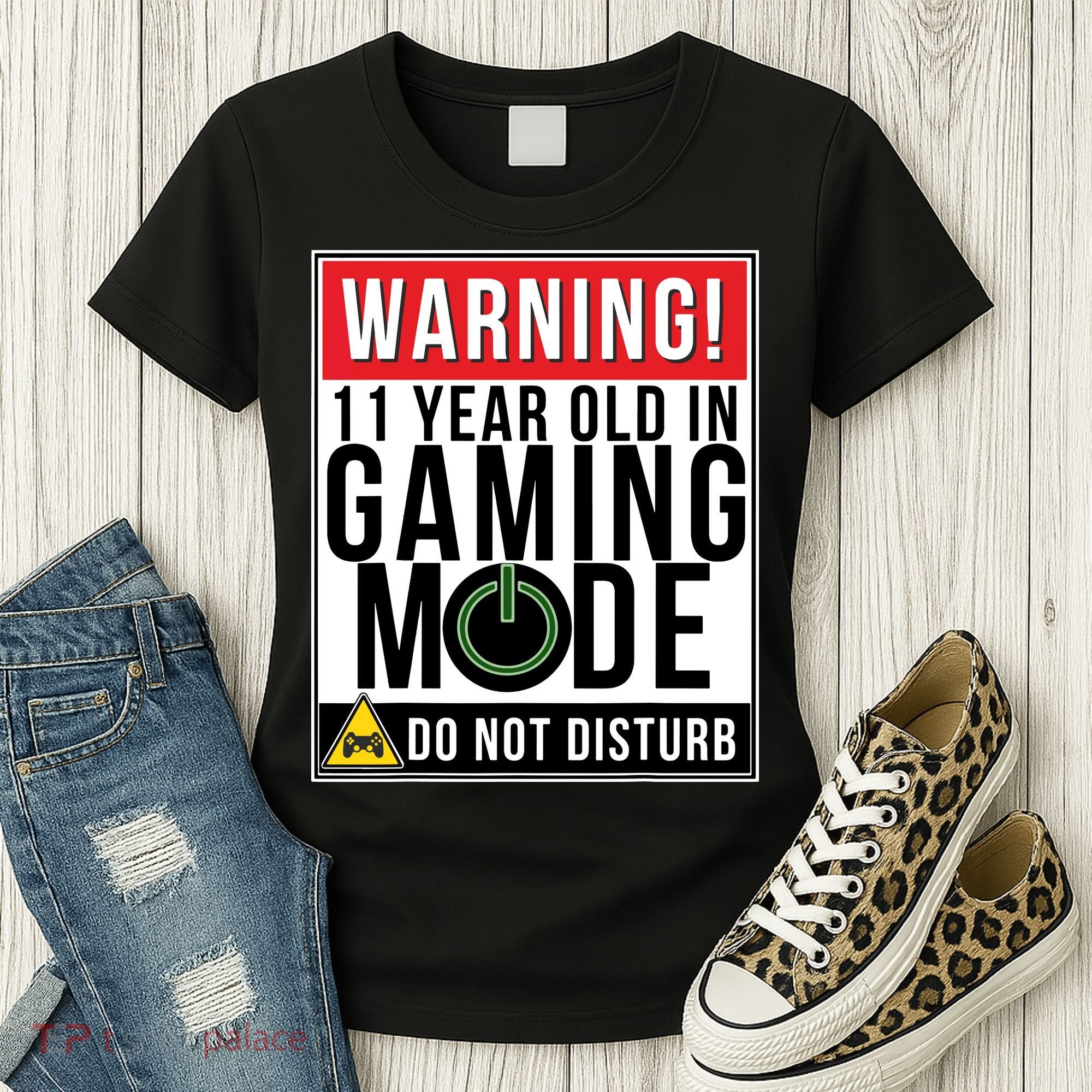 11th Birthday Gift For Boys Girls 11 Year Old Gamers Women's T-Shirt