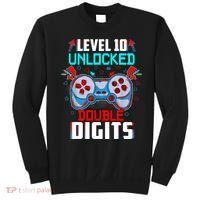 10th Birthday Gift For Boys Double Digits 10 Year Old Gifts Gamer Gift Sweatshirt thumb 0
