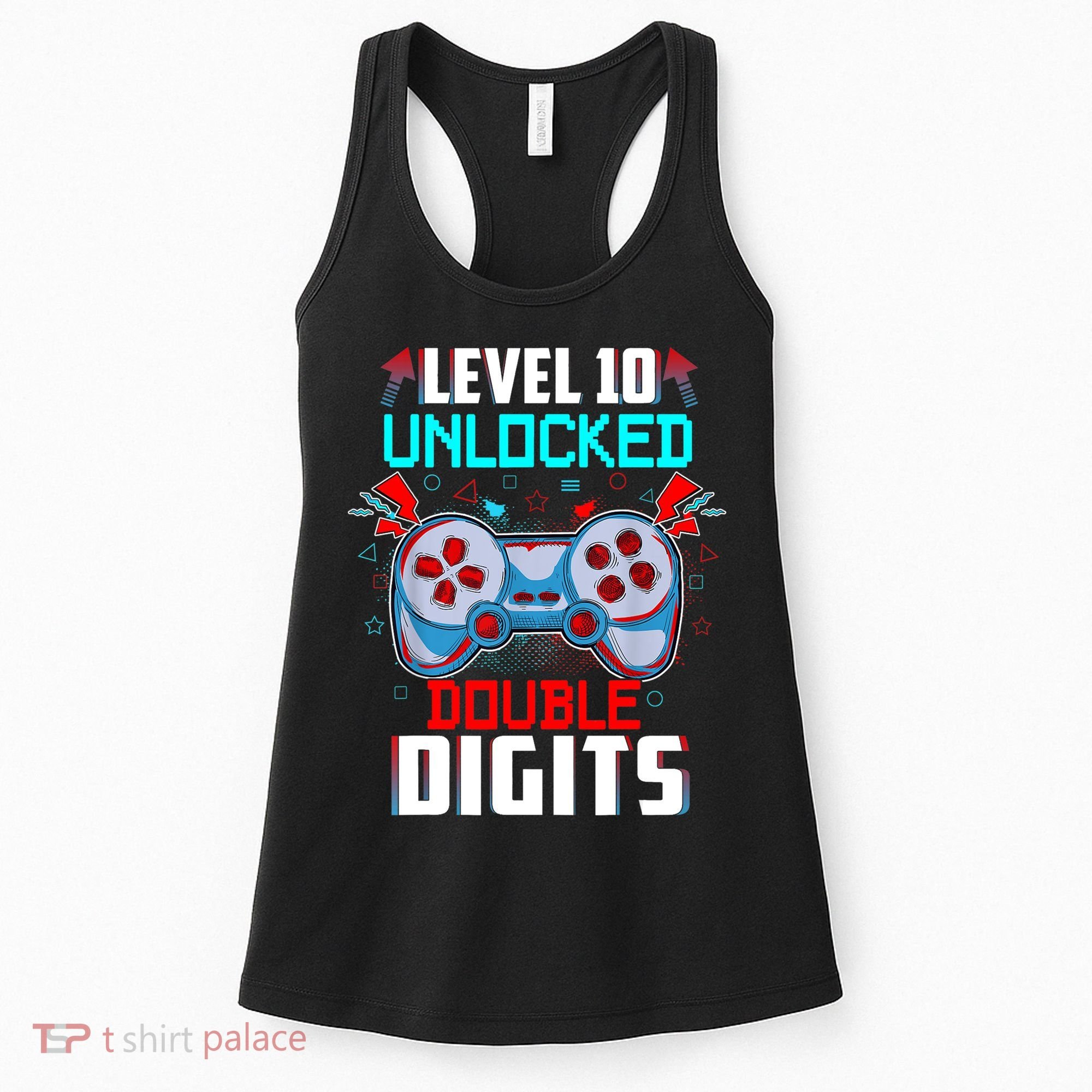 10th Birthday Gift For Boys Double Digits 10 Year Old Gifts Gamer Gift Women's Tank Top