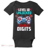 10th Birthday Gift For Boys Double Digits 10 Year Old Gifts Gamer Gift Baby Bodysuit thumb 0