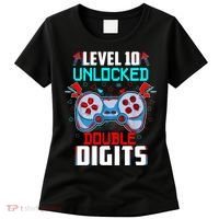10th Birthday Gift For Boys Double Digits 10 Year Old Gifts Gamer Gift Women's T-Shirt thumb 0