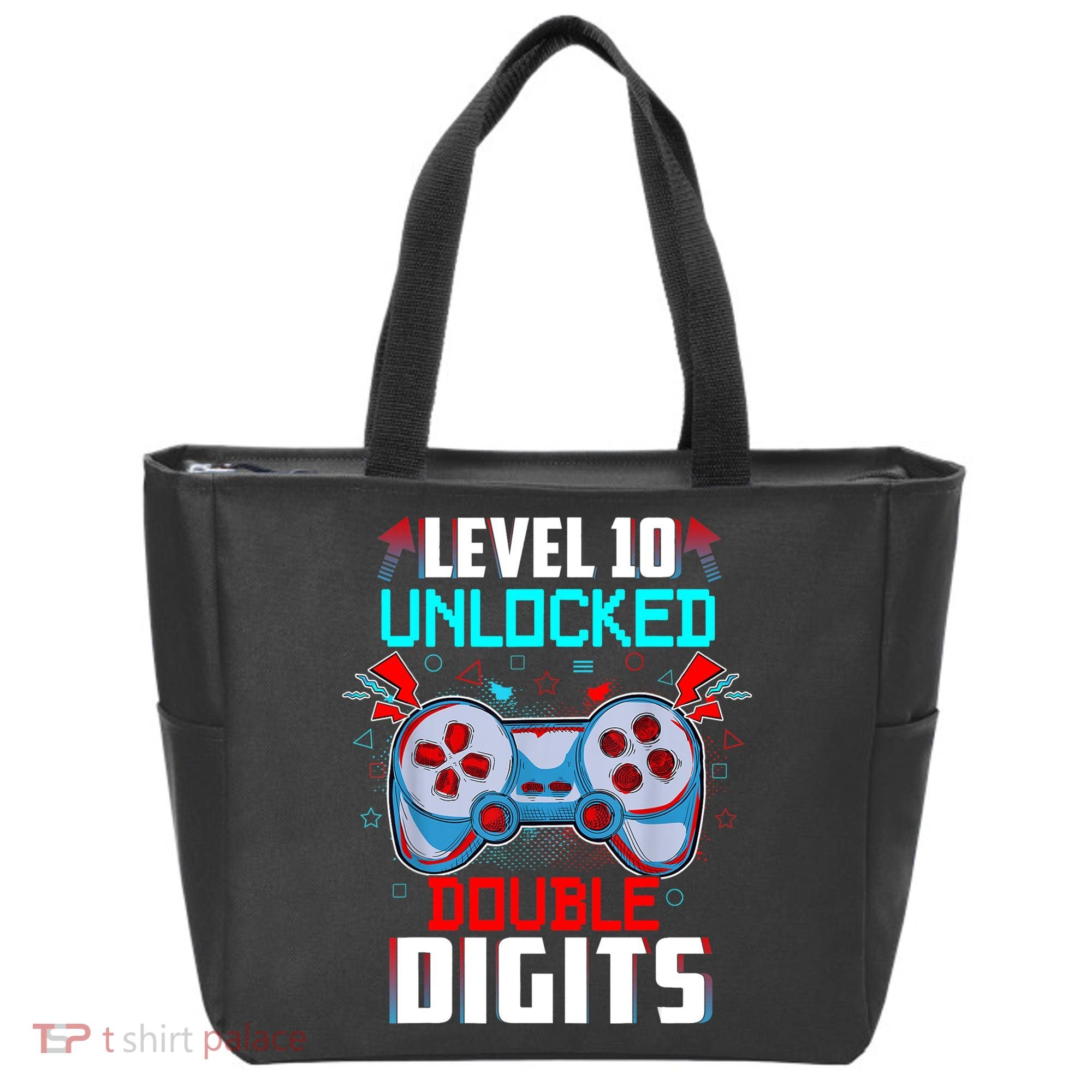 10th Birthday Gift For Boys Double Digits 10 Year Old Gifts Gamer Gift Tote Bag