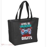 10th Birthday Gift For Boys Double Digits 10 Year Old Gifts Gamer Gift Tote Bag thumb 2