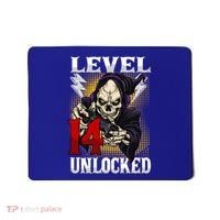 14th Birthday Gamer Skeleton Level 14 Unlocked Gaming Gift Mousepad thumb 0