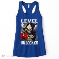 14th Birthday Gamer Skeleton Level 14 Unlocked Gaming Gift Women's Tank Top thumb 0