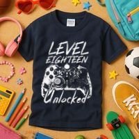 18th Birthday Gift 18 Year Old Gifts 18th Birthday Kids T-Shirt thumb 3
