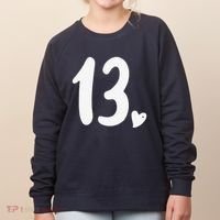 13th Birthday Heart Women's Sweatshirt thumb 0