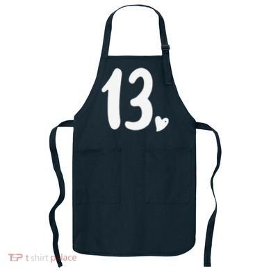 13th Birthday Heart Apron