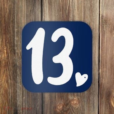 13th Birthday Heart Coaster