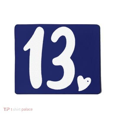 13th Birthday Heart Mousepad