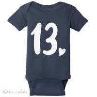 13th Birthday Heart Baby Bodysuit thumb 0