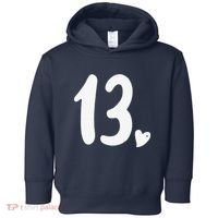 13th Birthday Heart Toddler Hoodie thumb 0