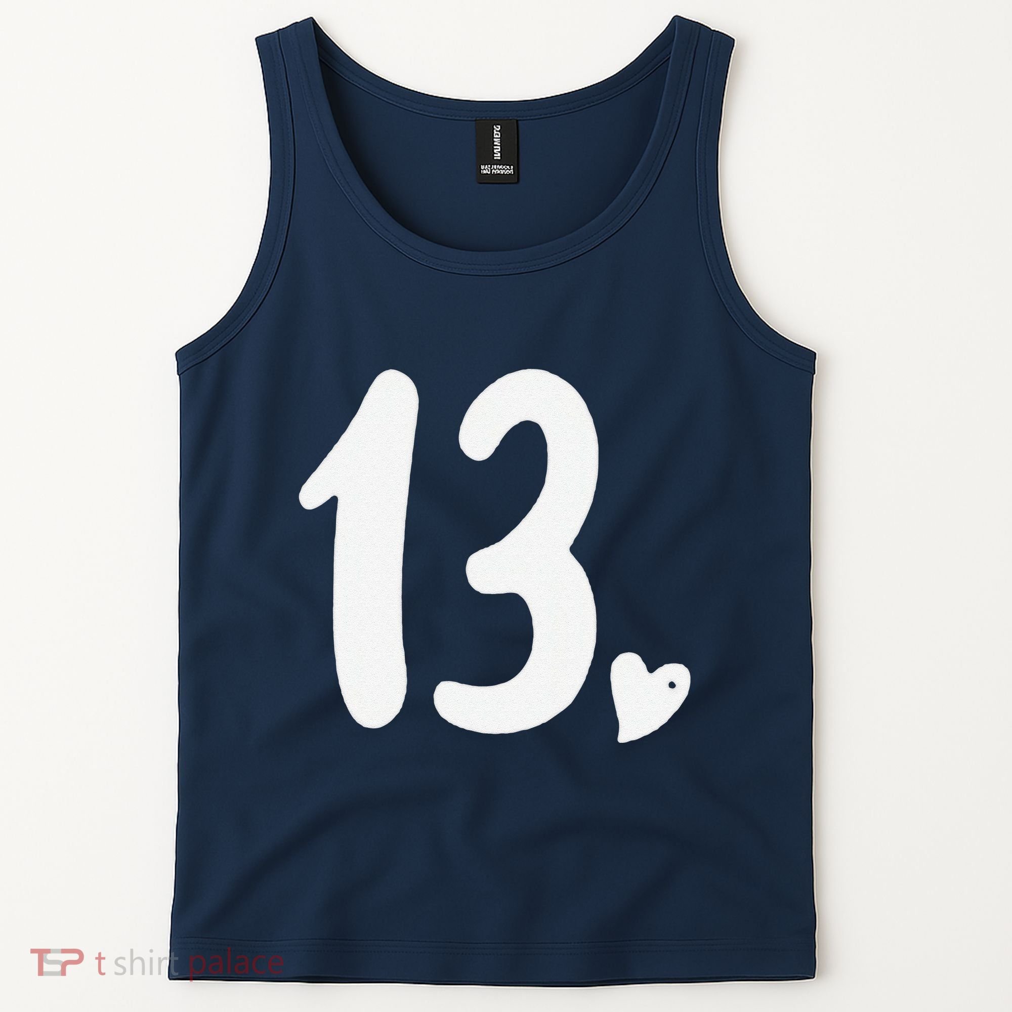 13th Birthday Heart Tank Top