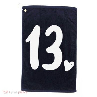 13th Birthday Heart Golf Towel