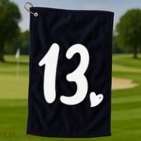 13th Birthday Heart Golf Towel thumb 1