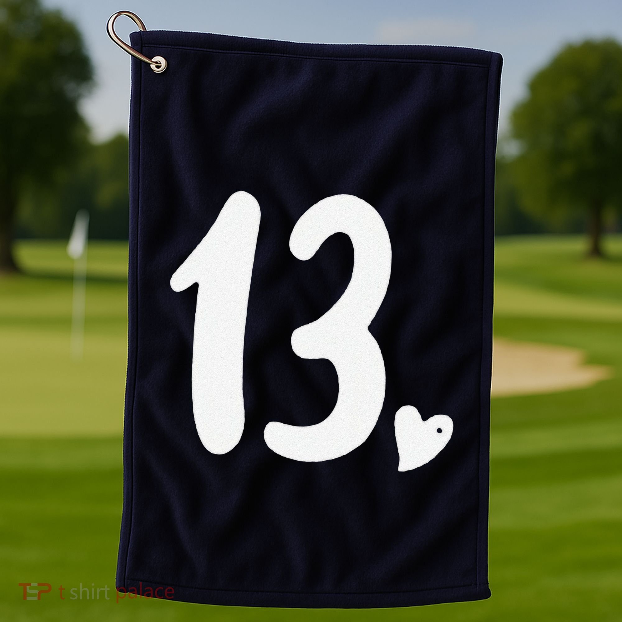 13th Birthday Heart Golf Towel