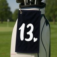 13th Birthday Heart Golf Towel thumb 2