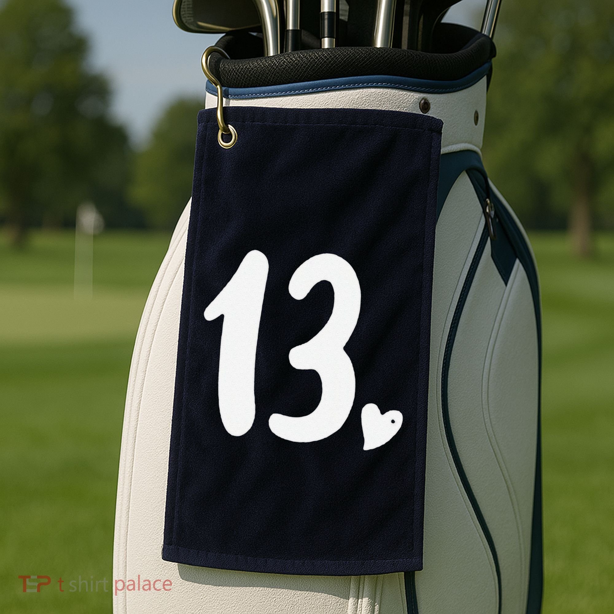 13th Birthday Heart Golf Towel