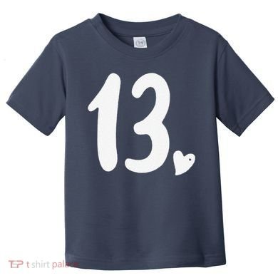 13th Birthday Heart Toddler T-Shirt