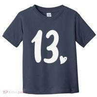 13th Birthday Heart Toddler T-Shirt thumb 0