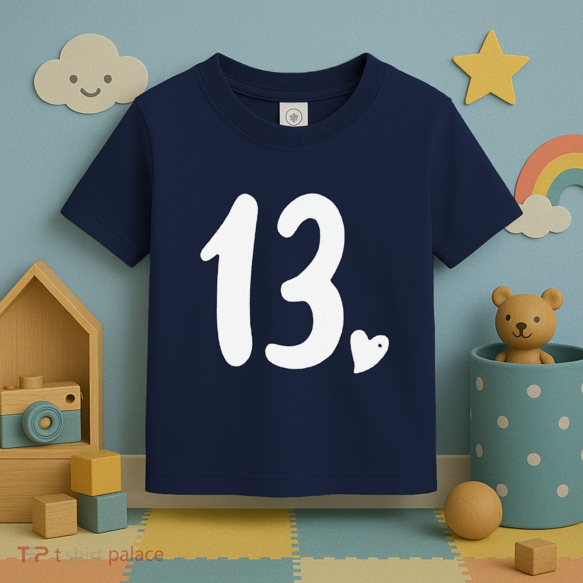 13th Birthday Heart Toddler T-Shirt
