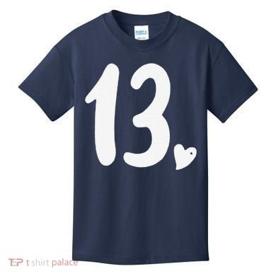 13th Birthday Heart Kids T-Shirt