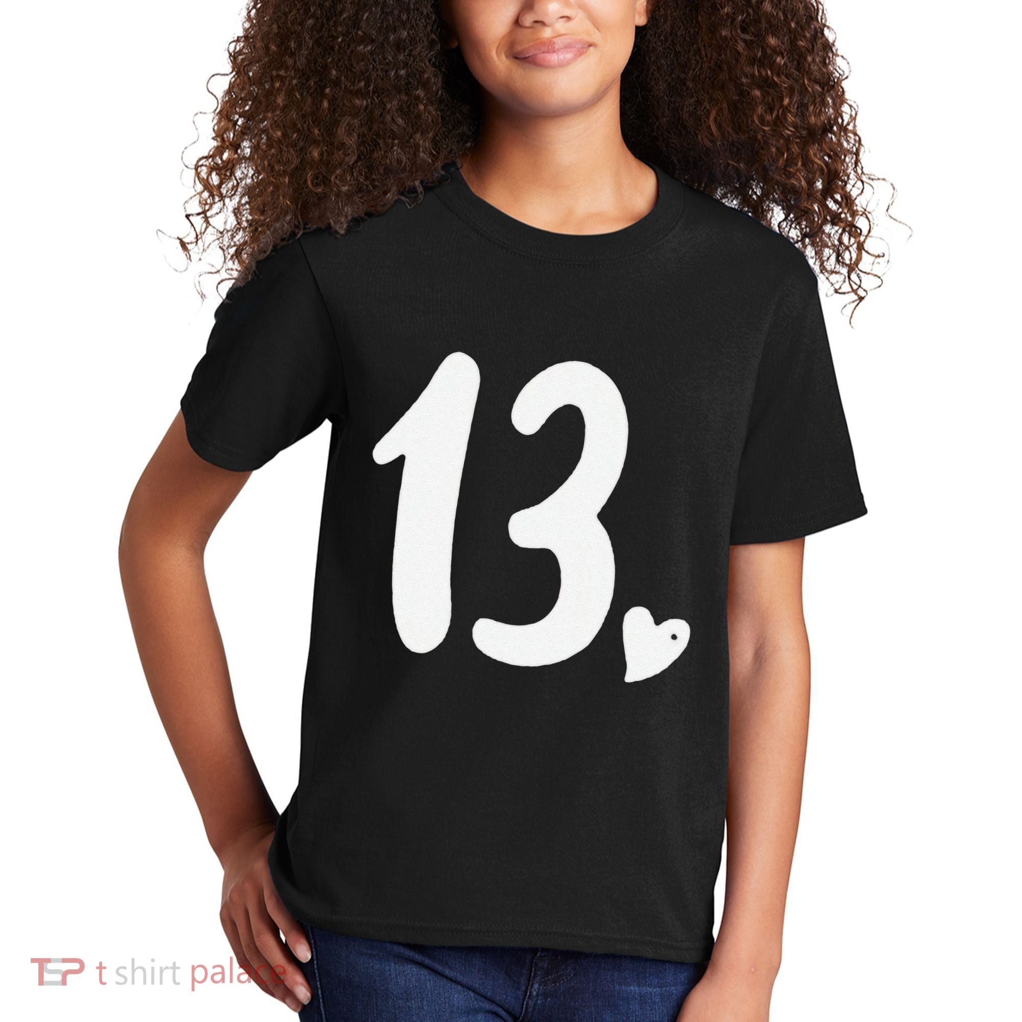 13th Birthday Heart Kids T-Shirt