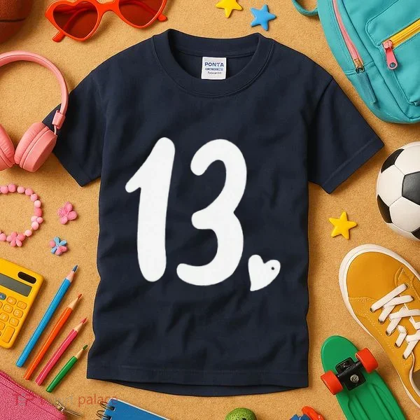 13th Birthday Heart Kids T-Shirt