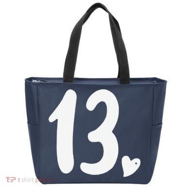 13th Birthday Heart Tote Bag