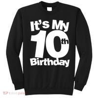 10th Birthday It's My 10th Birthday 10 Year Old Birthday TShirt Sweatshirt thumb 0