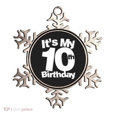 10th Birthday It's My 10th Birthday 10 Year Old Birthday TShirt Ornament