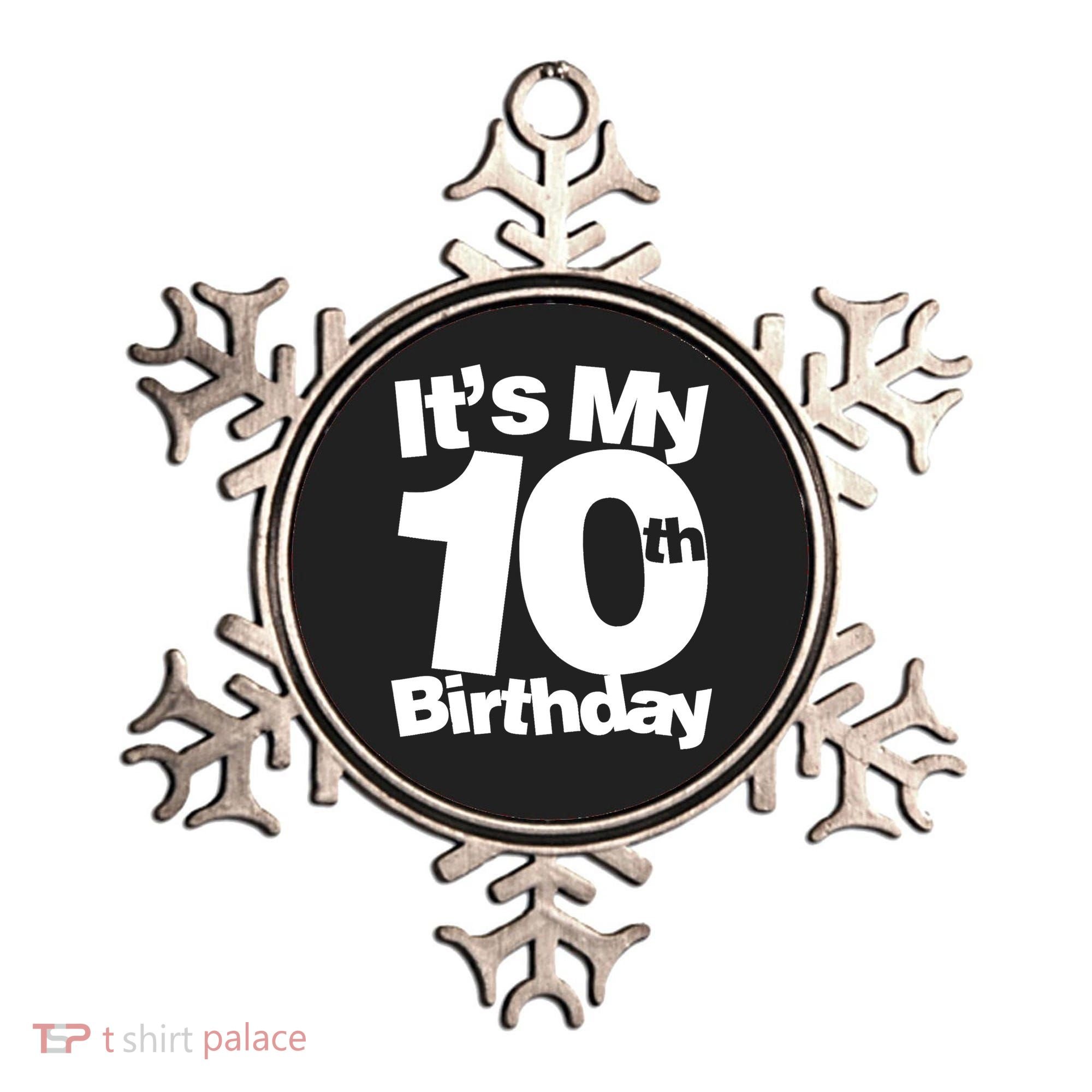 10th Birthday It's My 10th Birthday 10 Year Old Birthday TShirt Ornament