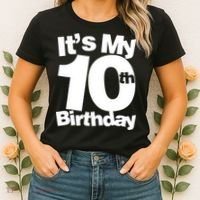 10th Birthday It's My 10th Birthday 10 Year Old Birthday TShirt Women's T-Shirt thumb 2