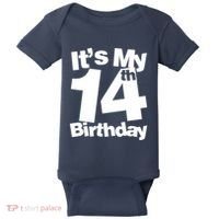 14th Birthday It's My 14th Birthday 14 Year Old Birthday Baby Bodysuit thumb 0