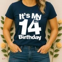 14th Birthday It's My 14th Birthday 14 Year Old Birthday Women's T-Shirt thumb 2