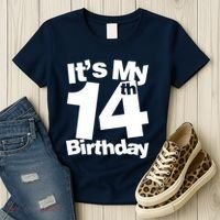 14th Birthday It's My 14th Birthday 14 Year Old Birthday Women's T-Shirt thumb 3