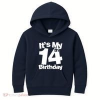 14th Birthday It's My 14th Birthday 14 Year Old Birthday Kids Hoodie thumb 0
