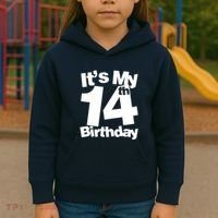 14th Birthday It's My 14th Birthday 14 Year Old Birthday Kids Hoodie thumb 3
