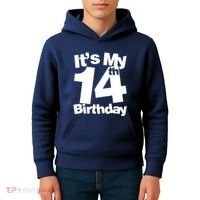 14th Birthday It's My 14th Birthday 14 Year Old Birthday Kids Hoodie thumb 4