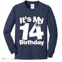 14th Birthday It's My 14th Birthday 14 Year Old Birthday Kids Long Sleeve Shirt thumb 0